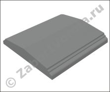 Крышка забора двухскатная с карнизом 380х400х65 мм Крышка забора двухскатная с карнизом 380х400х65 мм