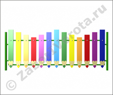 Детский забор Карандаши-2 Детский забор Карандаши-2